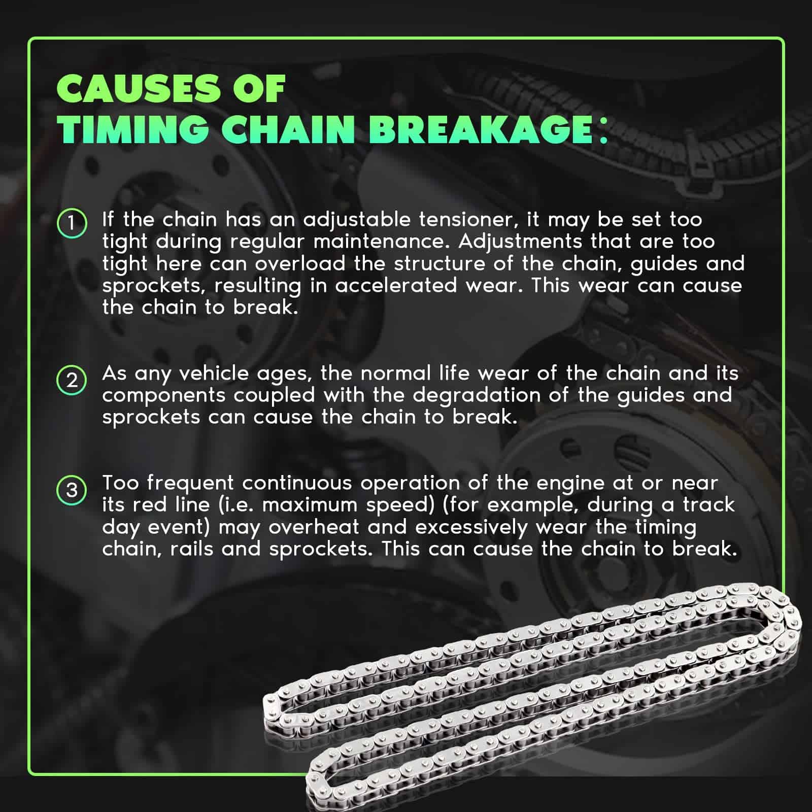 SCITOO 9-4200 Juego de Cadena de Distribución del Motor - Imagen 6