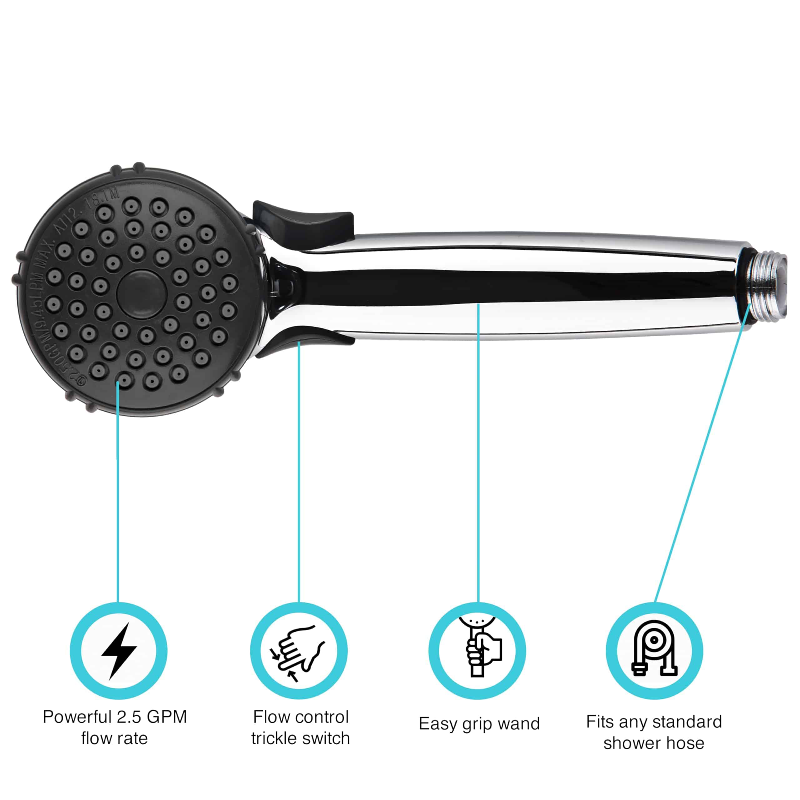 Ducha de mano para RV Dura Faucet DF-SA400K-CP - Kit de - Imagen 6