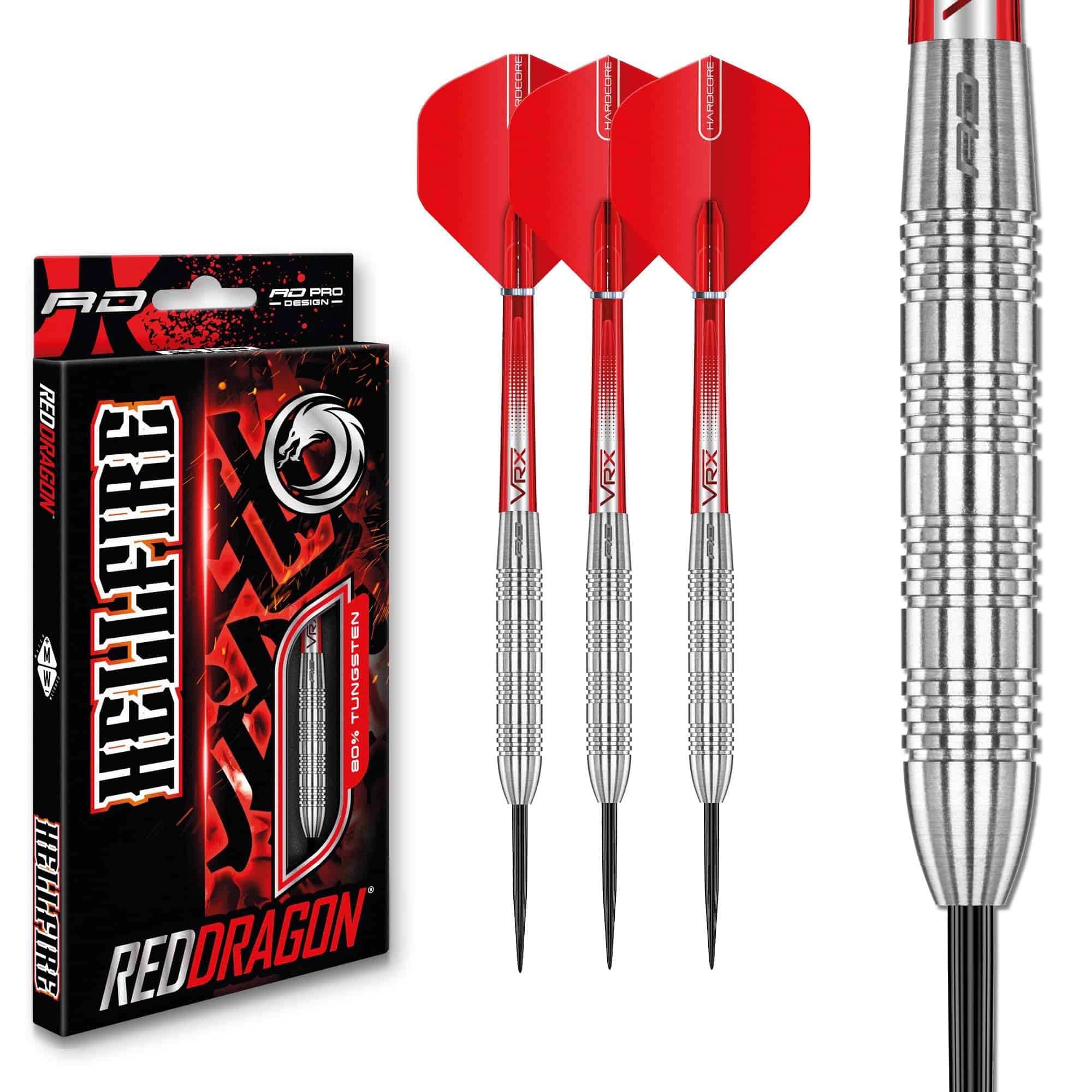 Set de Dardos RED DRAGON Hell Fire B: 26g de Tungsteno con