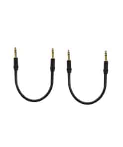 Paquete de 2 cables de parche de 1/4" TRS a 1/4" TRS de