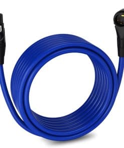 Cable XLR Macho a Hembra de 3 Pines de 25 Pies con Ángulo