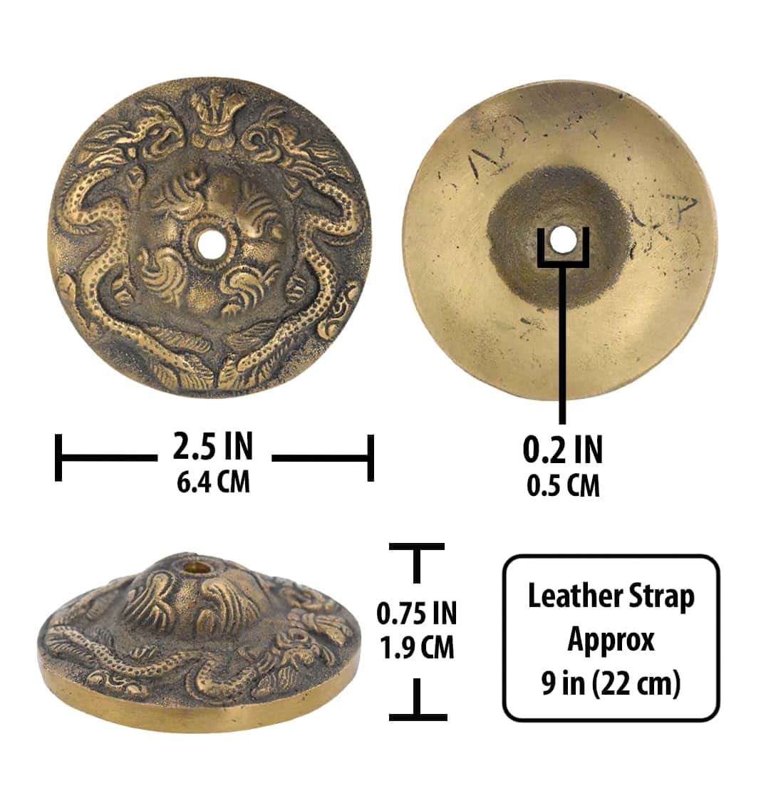 Mudra Crafts Campanas Tibetanas Tingsha - Campanas de Yoga - Imagen 4