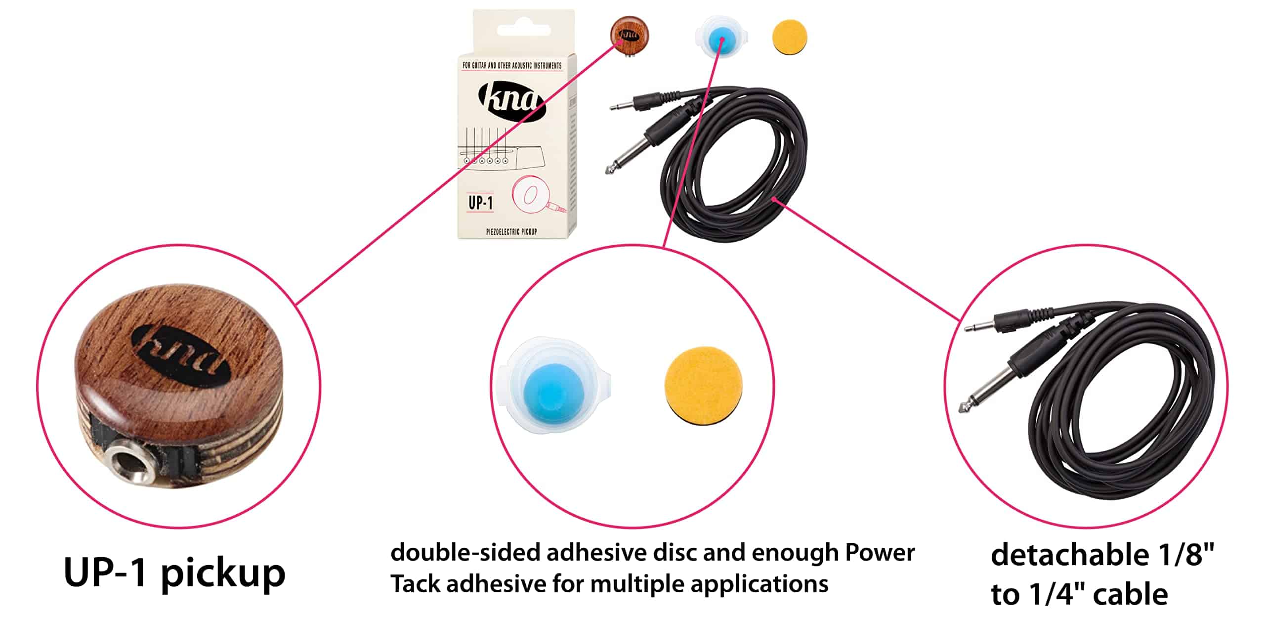 Pastilla Pickup Piezo Universal KNA UP-1 - Tono Acústico - Imagen 7