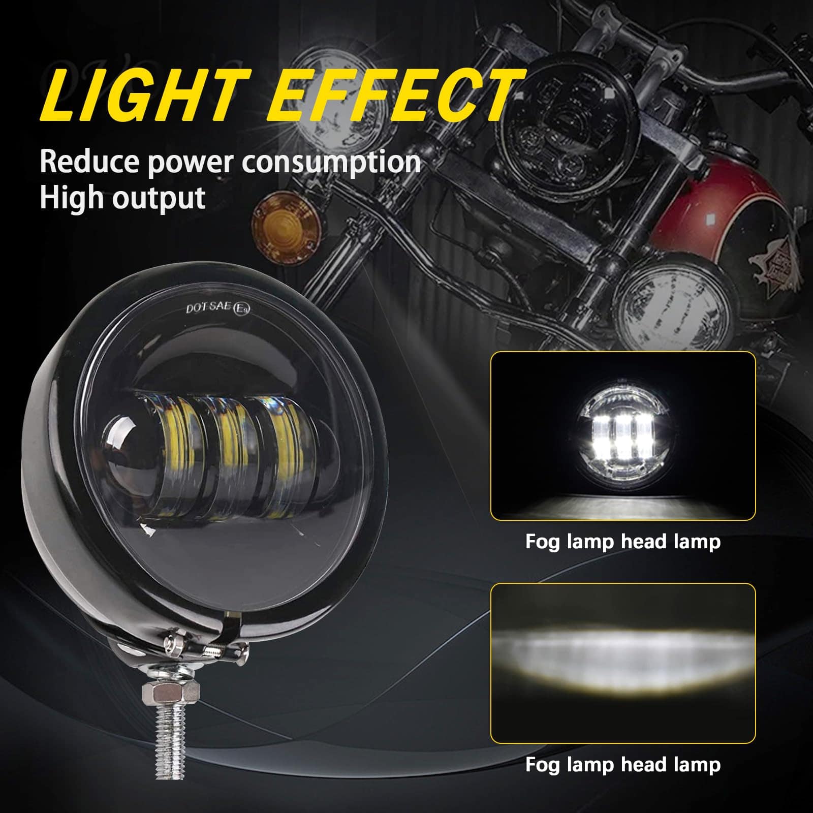Lámpara auxiliar de luz de niebla SKTYANTS 4 1/2" 4.5 - Imagen 7