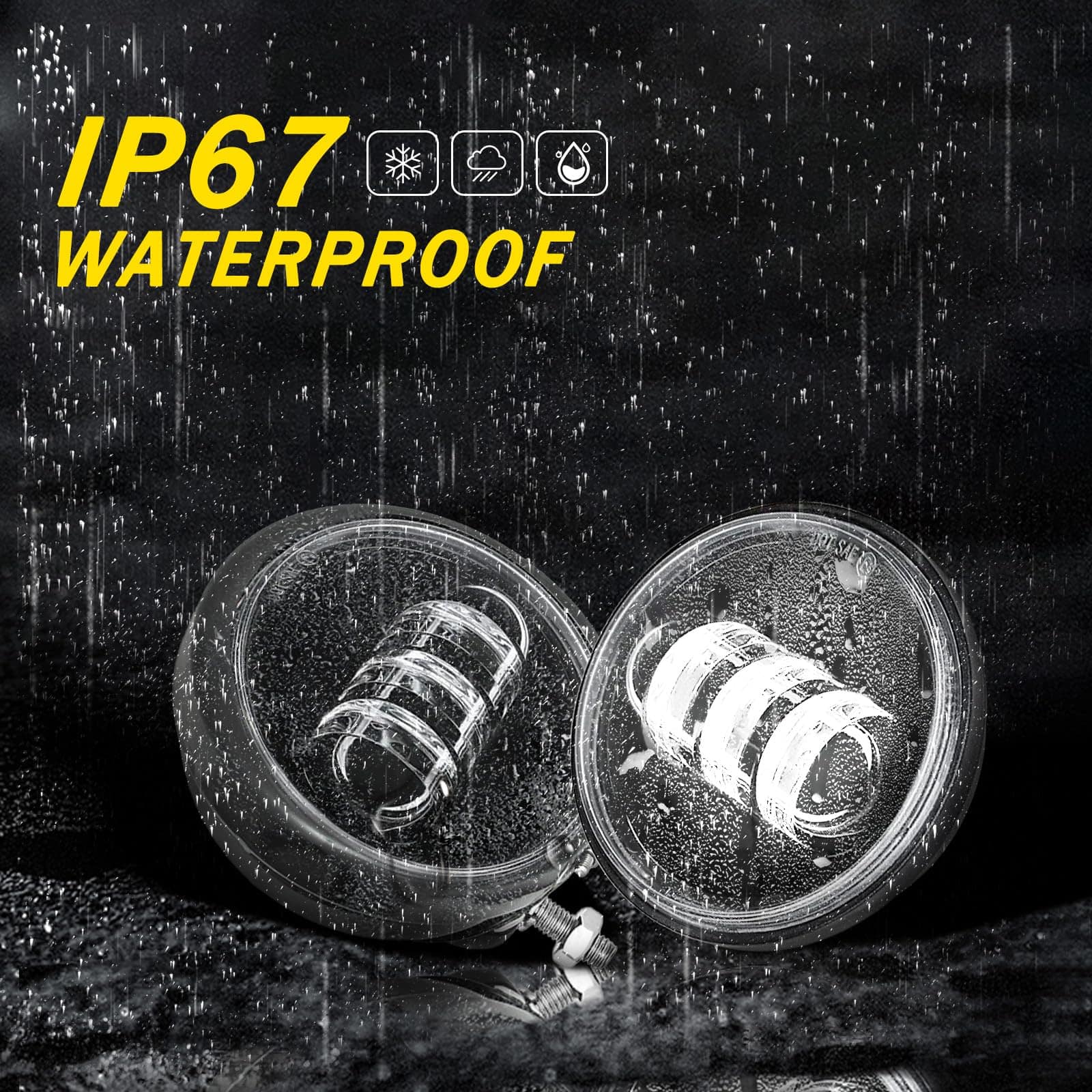 Lámpara auxiliar de luz de niebla SKTYANTS 4 1/2" 4.5 - Imagen 5