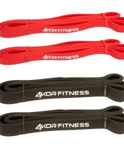 Set de 4 bandas de asistencia para dominadas 4KOR Fitness,