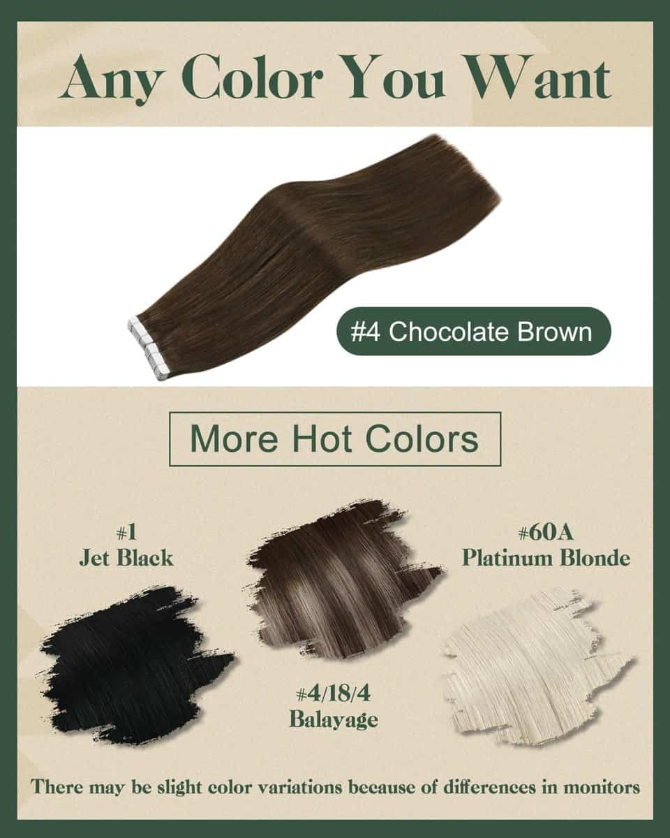 Extensiones de Cabello con Cinta Invisible Chocolate Brown - Imagen 6