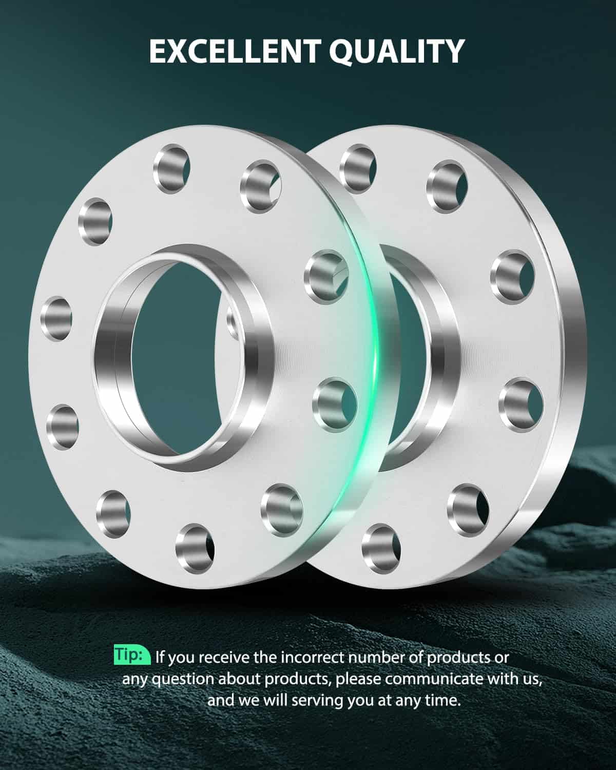 SCITOO 4Pcs Separadores de Rueda 15mm 5x130 Centro 71.6mm - Imagen 3