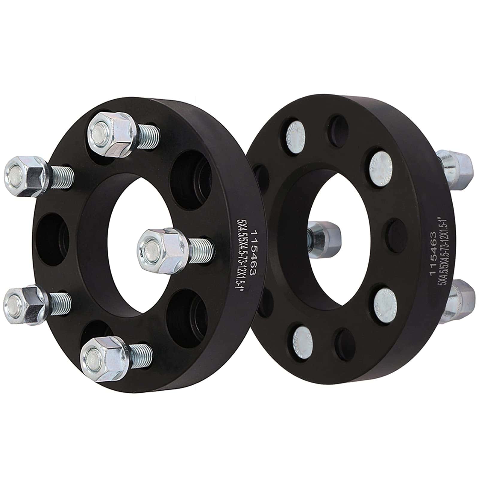 2Pcs Separadores de Rueda de 1 pulgada 5x4.5 Centro 73mm