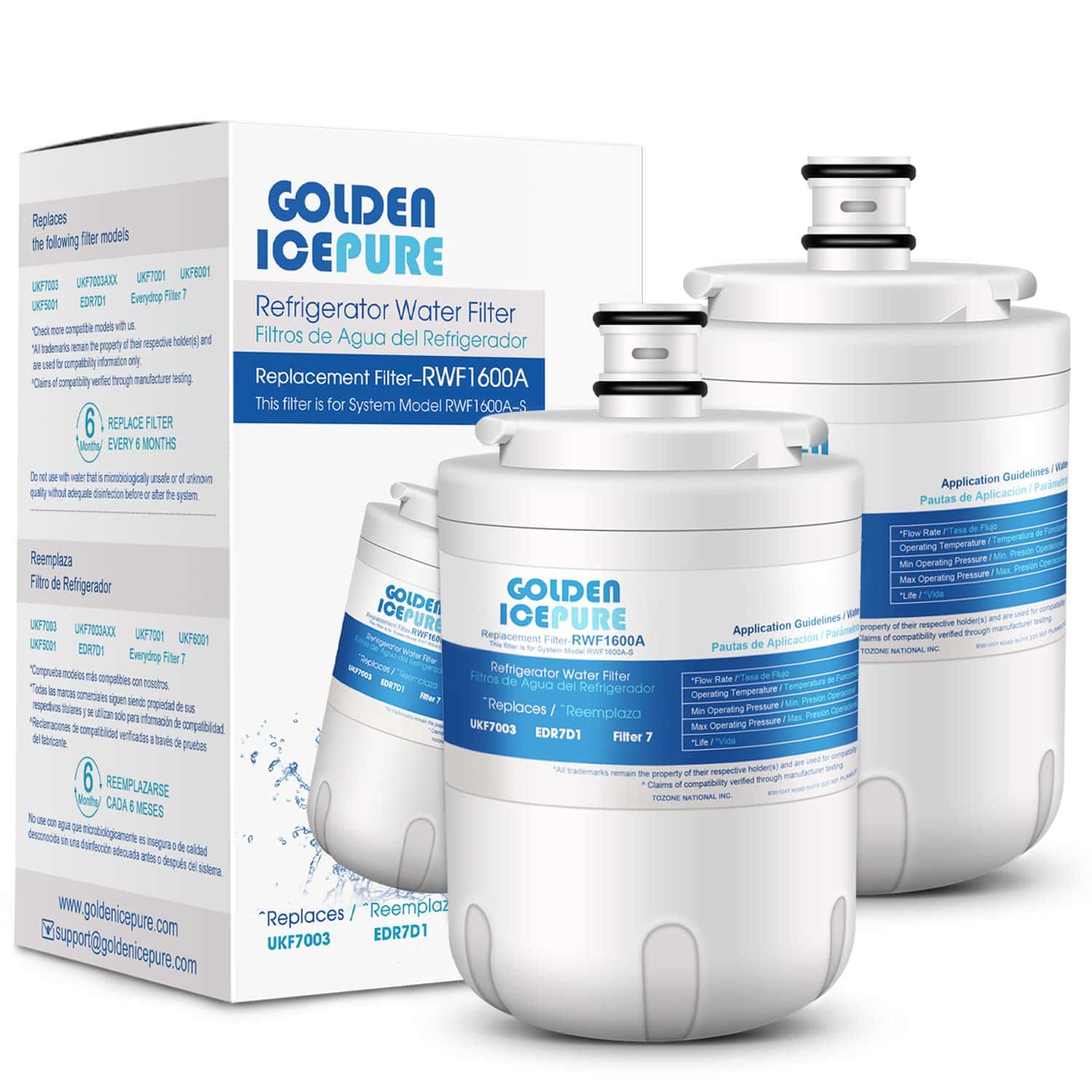 Filtro de Agua para Refrigerador GOLDEN ICEPURE RWF1600A -
