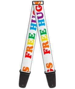 Correa para Guitarra Buckle-Down Free Hugs Blanco