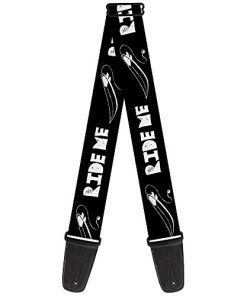 Correa de Guitarra Ride Me Surfboard Negro Blanco 2