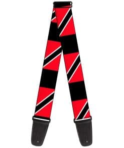 Correa de Guitarra Bandera de Trinidad y Tobago Negro 2