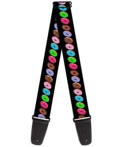 Correa de guitarra Sprinkle Donuts Negro Multicolor 2