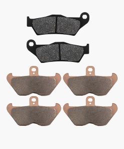 Conjunto de pastillas de freno delanteras y -negro, metálico