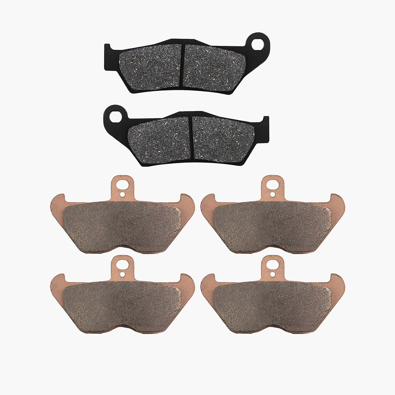Conjunto de pastillas de freno delanteras y -negro, metálico