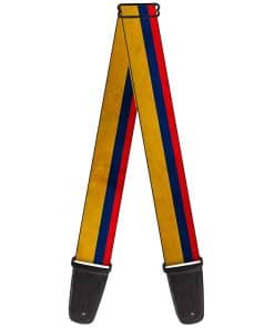 Correa de Guitarra Bandera de Colombia Desgastada de 2