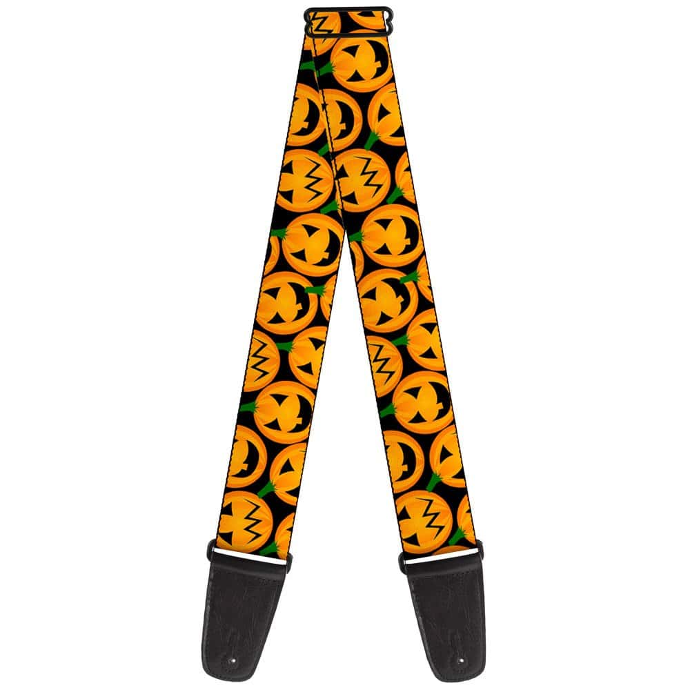 Correa de guitarra Buckle-Down Jack O Lantern Collage Negro