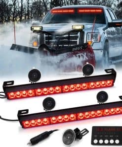 FOXCID LED Barra de Luces de Advertencia de Emergencia con