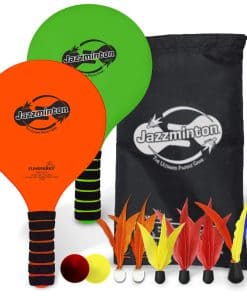 Juego de Paddle Ball Jazzminton Deluxe con Birdie LED -