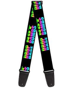 Correa para guitarra Buckle-Down Drop Bass Not Bombs Negro