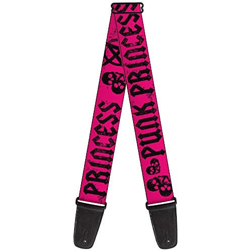 Correa de Guitarra Buckle-Down Punk Princess Fucsia Negro 2