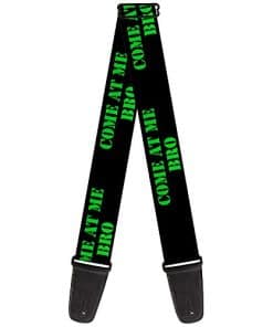 Correa para guitarra Buckle-Down Come At Me Bro Negro Verde