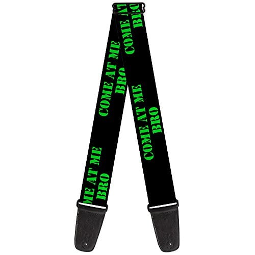 Correa para guitarra Buckle-Down Come At Me Bro Negro Verde