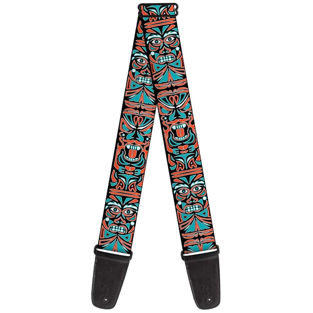 Correa para Guitarra Buckle-Down Tótem Grabados Negro