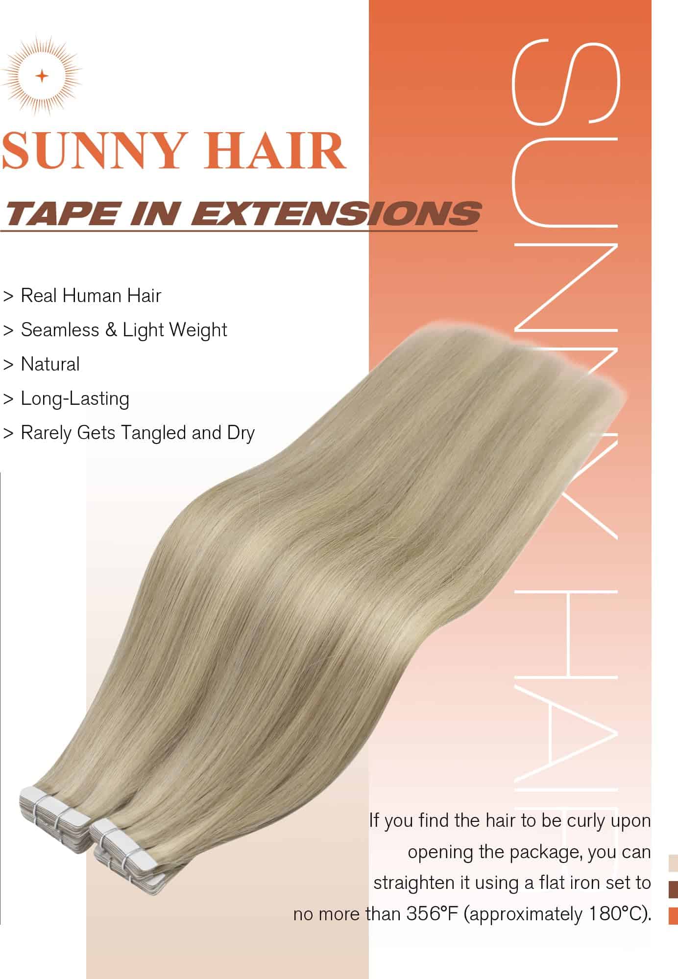 Extensiones de Cabello Sunny Tape in Hair Extensiones de - Imagen 3
