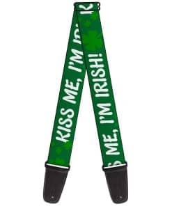 Correa de guitarra Buckle-Down Kiss Me Im Irish Clovers