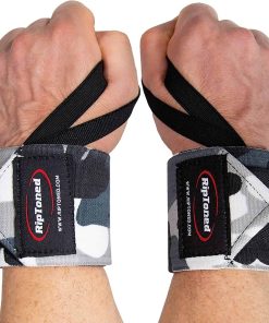 Rip Toned Muñequeras para Levantamiento de -Gris Camo