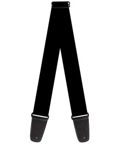 Correa de guitarra Buckle-Down negra de 2 pulgadas de ancho