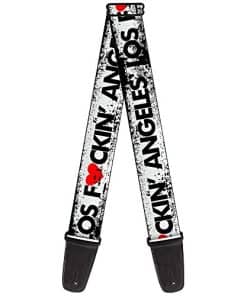 Correa de guitarra Los F*ckin Angeles Corazón Blanco