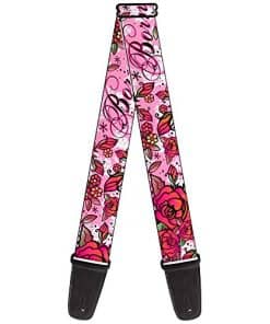 Correa de guitarra Buckle-Down Born To Blossom Pink 2