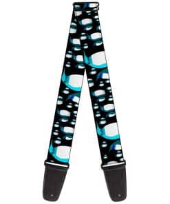 Correa de guitarra Buckle-Down Emperador Pingüinos Gris