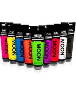 Pintura facial y corporal Moon Glow Ultravioleta Negro