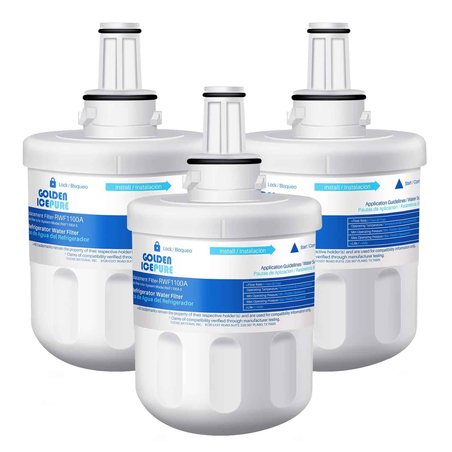 Filtro de agua para refrigerador GOLDEN ICEPURE RWF1100A de