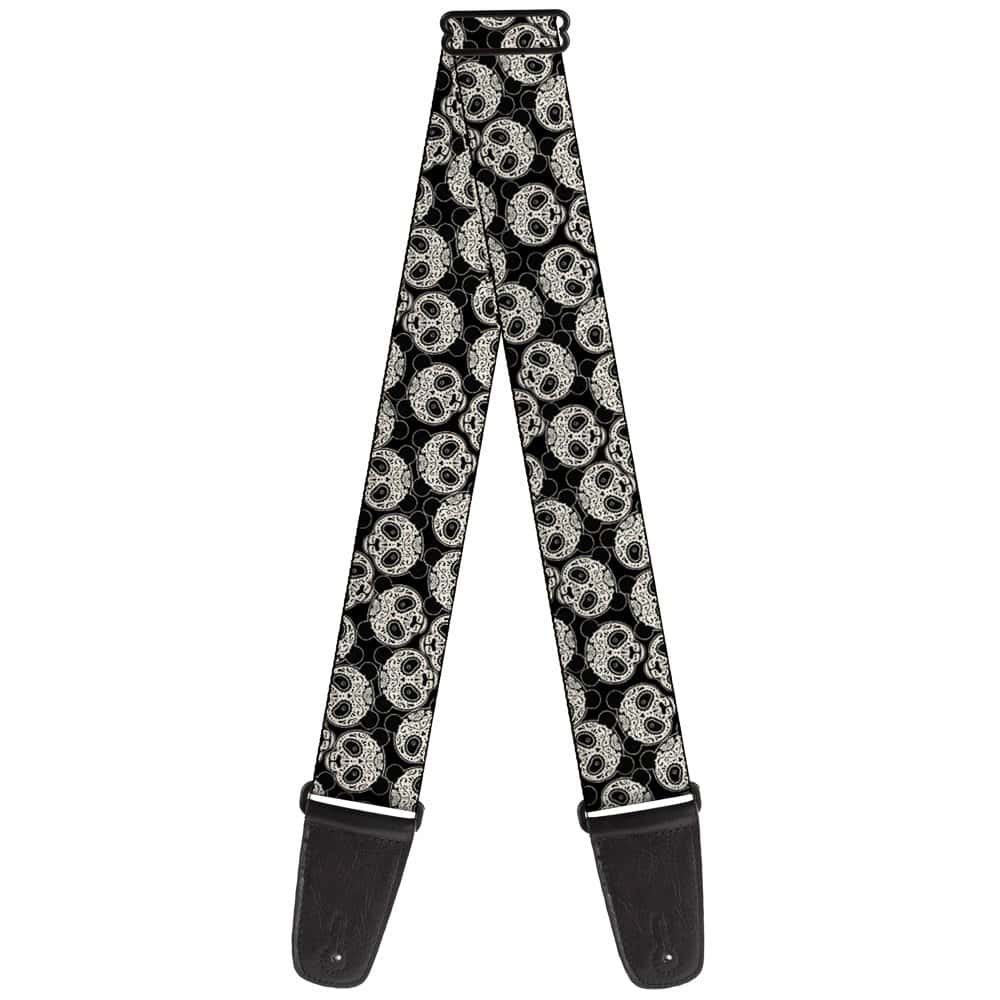 Correa para Guitarra Panda Bear Sugar Skull Multicolor de 2