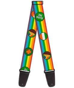Correa de guitarra Buckle-Down St Pats Rainbow Coins 2