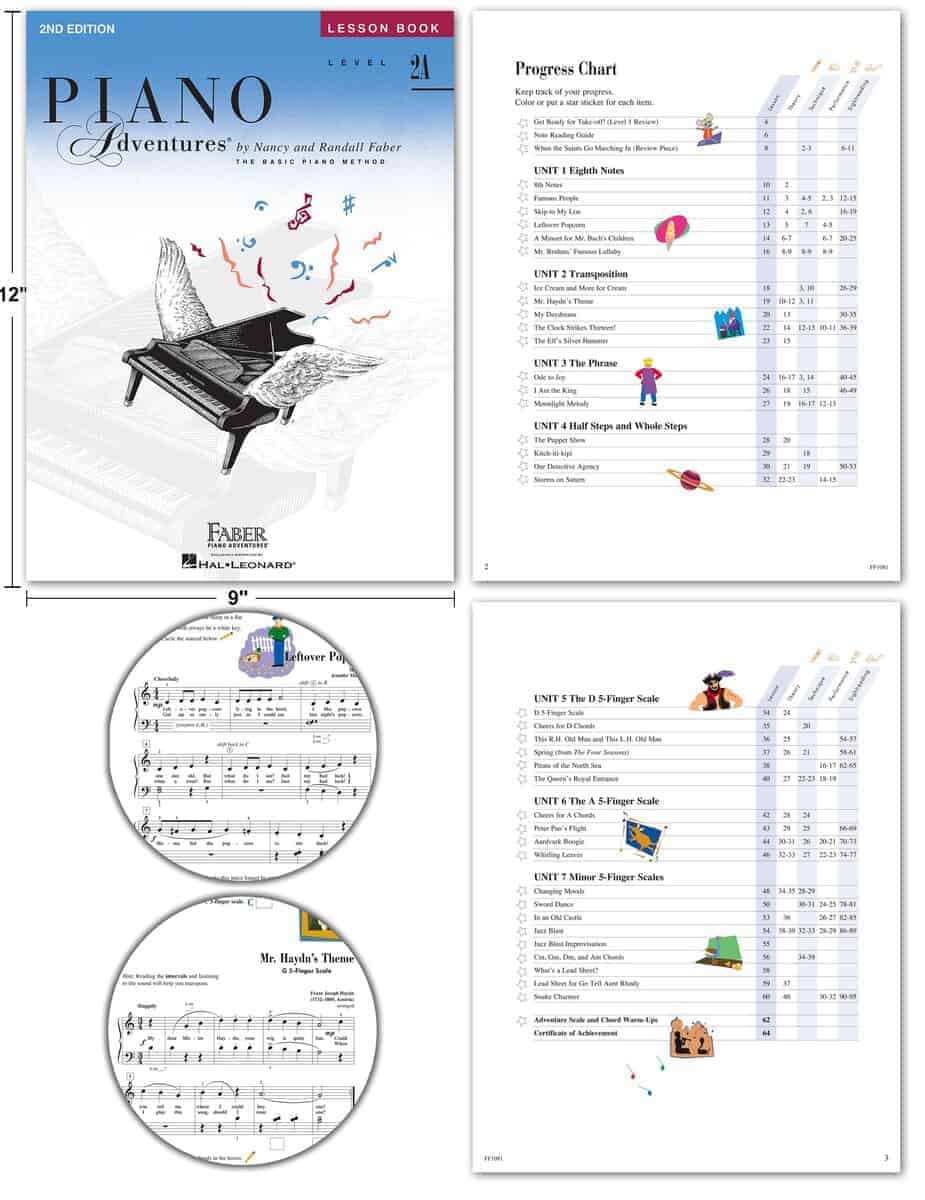 Set de Biblioteca de Aprendizaje Piano Adventures Nivel 2A - Imagen 3