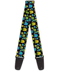 Correa de guitarra Buckle-Down Owls Negro Multicolor 2