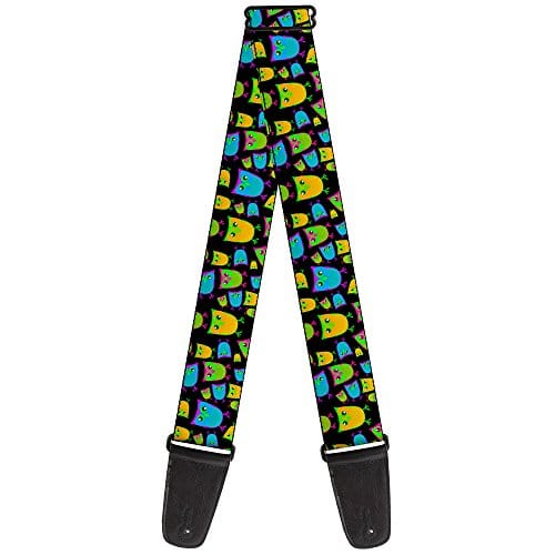 Correa de guitarra Buckle-Down Owls Negro Multicolor 2