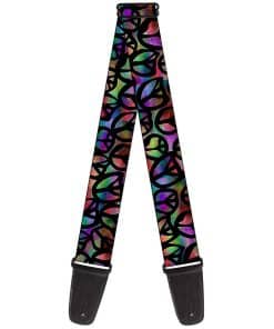 Correa de guitarra Buckle-Down - Paz Psicodélica - 2" Ancho
