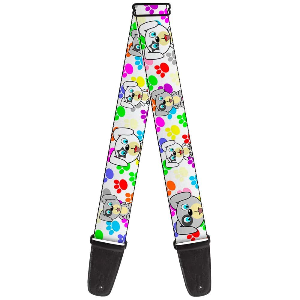 Correa para Guitarra Buckle-Down Estampado de Patitas de