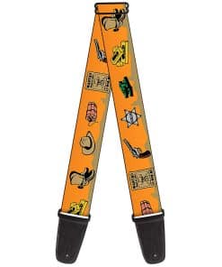 Correa de guitarra Buckle-Down GS-W31531 - Estilo del Oeste