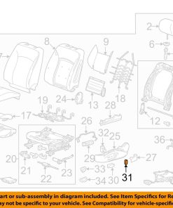 Perilla de interruptor de asiento del conductor OEM de