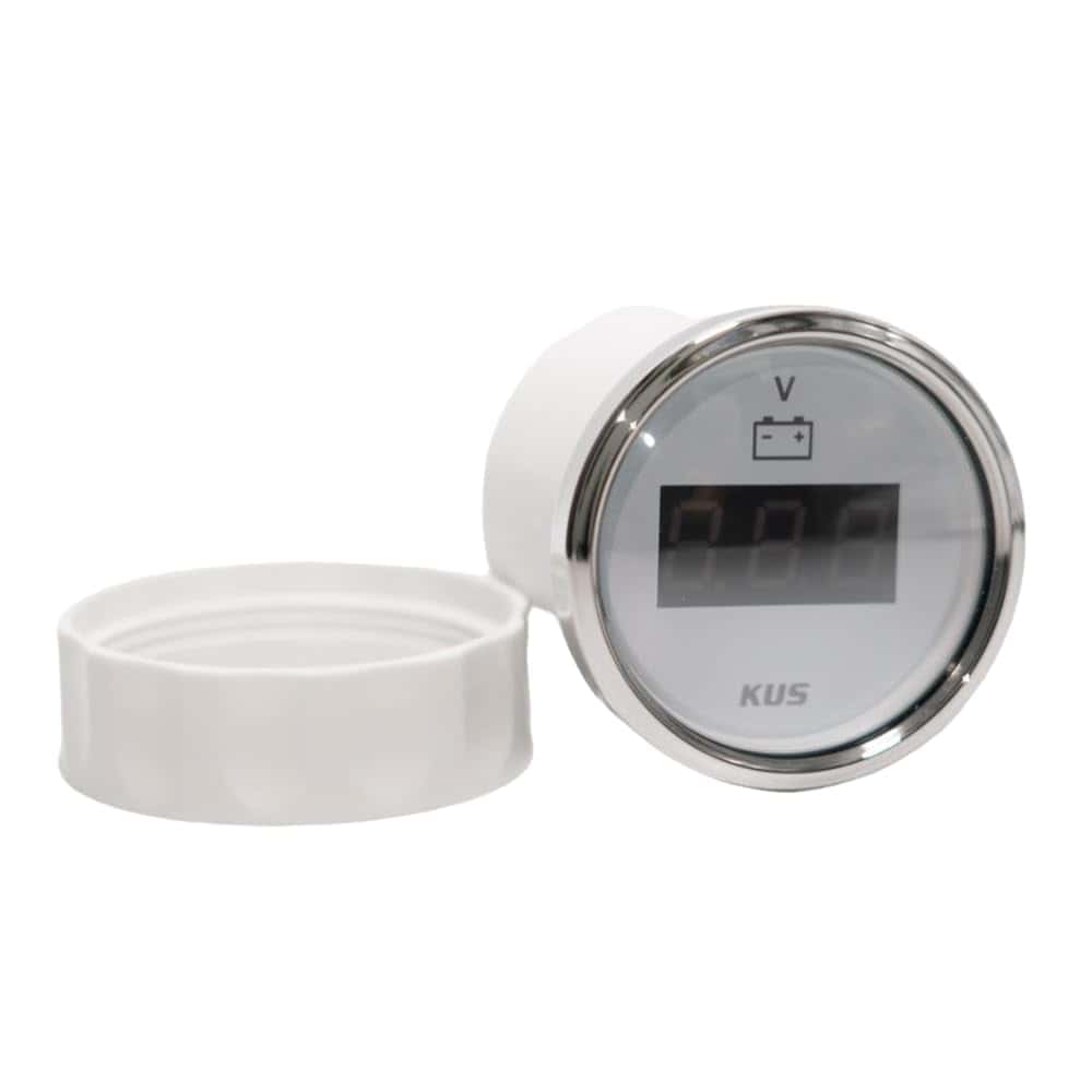Medidor de voltaje digital KUS, CEVR-WS, Rango de 9-32V,