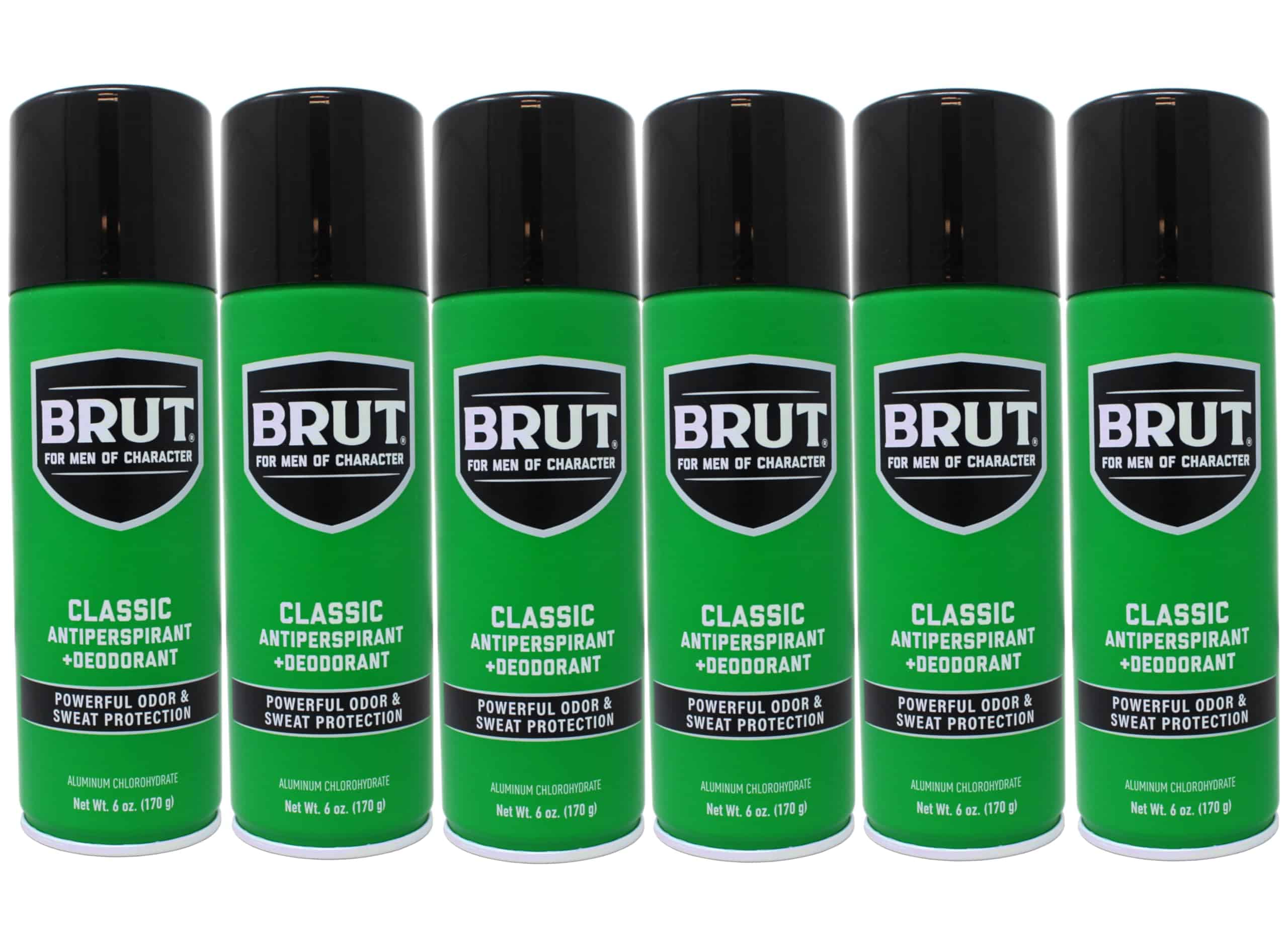 Desodorante Brut en Aerosol 6oz Fragancia Clásica