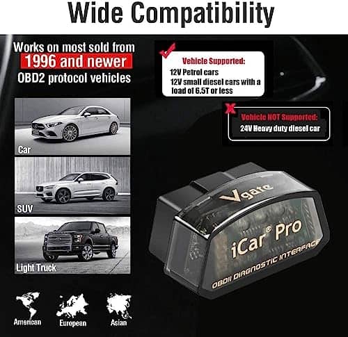 Vgate iCar Pro Bluetooth 4.0 (BLE) OBD2 Lector de códigos - Imagen 4